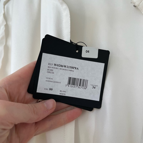 LANVIN silk gown French 34 NWT - Picture 10 of 16